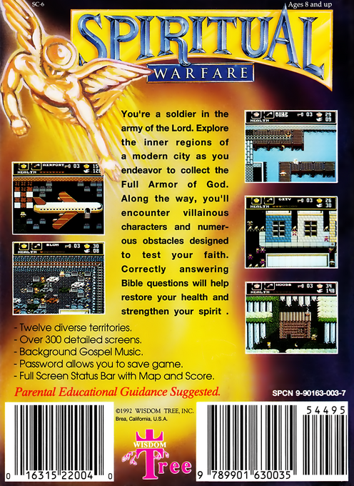 Spiritual Warfare (Homebrew) — Box back